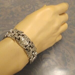 Art Deco Rhinestone 1920s Bracelet